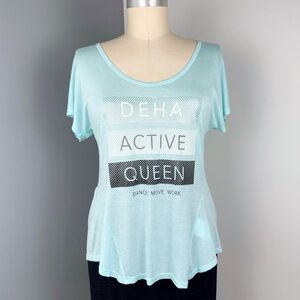 Deha Women's Active Lightweight Viscose T-Shirt Blue Size S